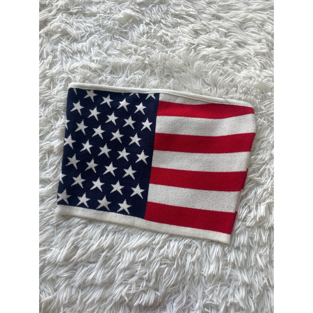 Windsor American Flag Knit Tube Top